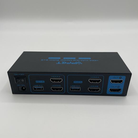 VPFET VP-SW220 HDMI KVM Dual Monitor Switch 2 x 2 Switcher PC Extended Display - Picture 6 of 8